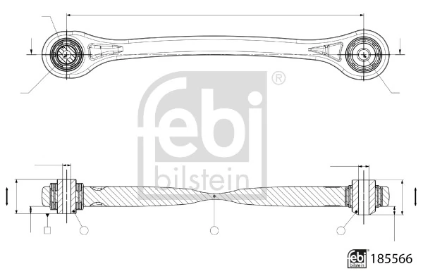 Control/Trailing Arm, wheel suspension